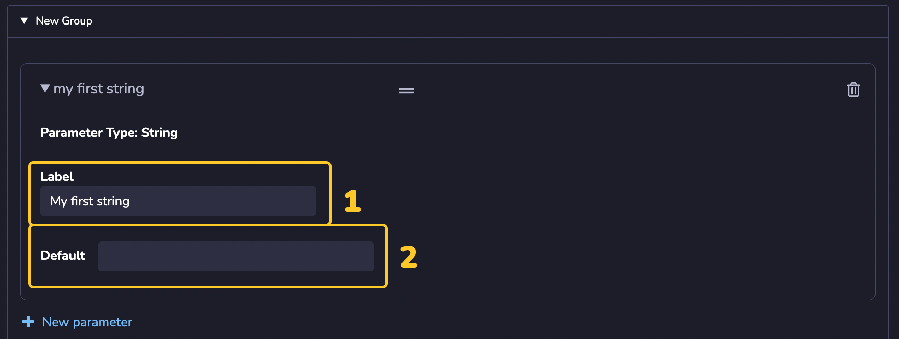 ModuleParameterString