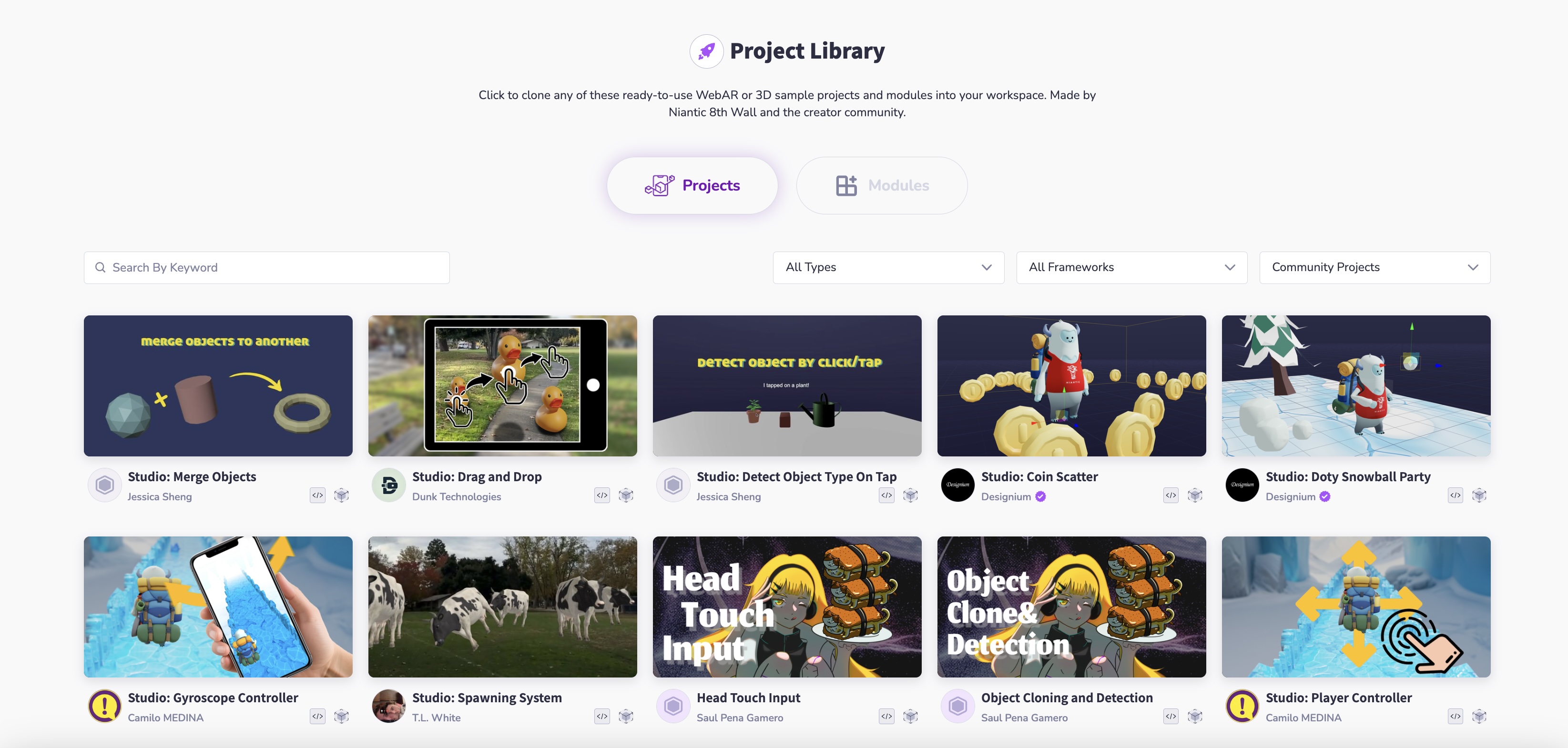 Community Sample Projects