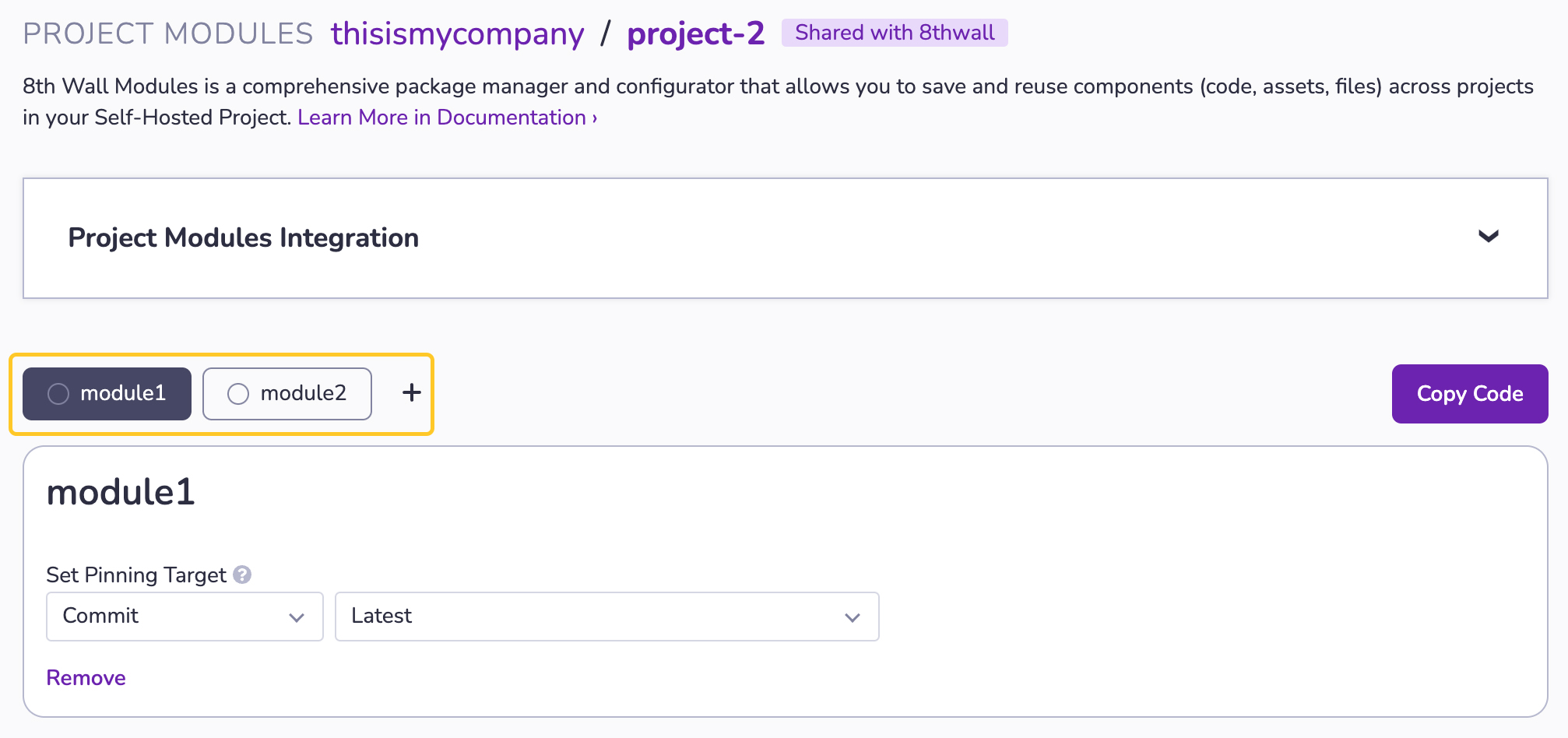 self-hosted-project-modules