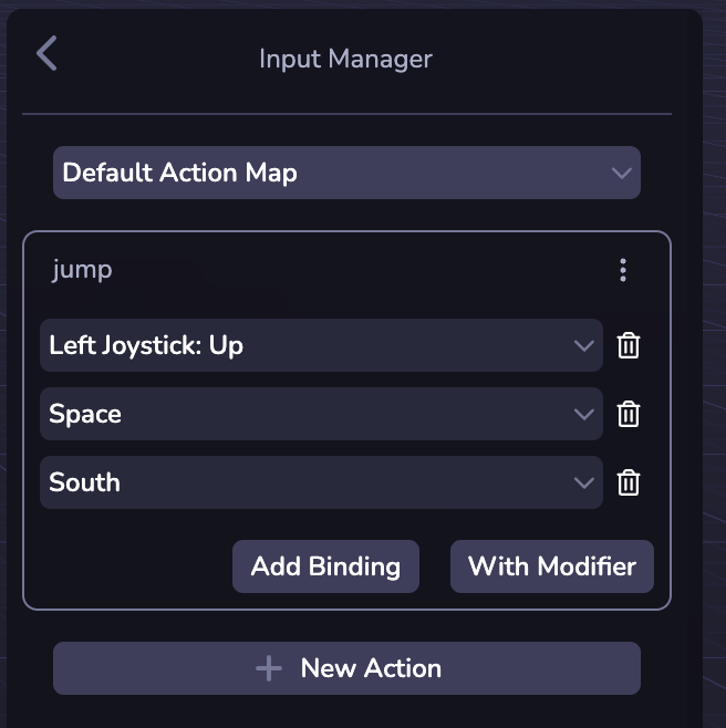 Input Manager Add Binding